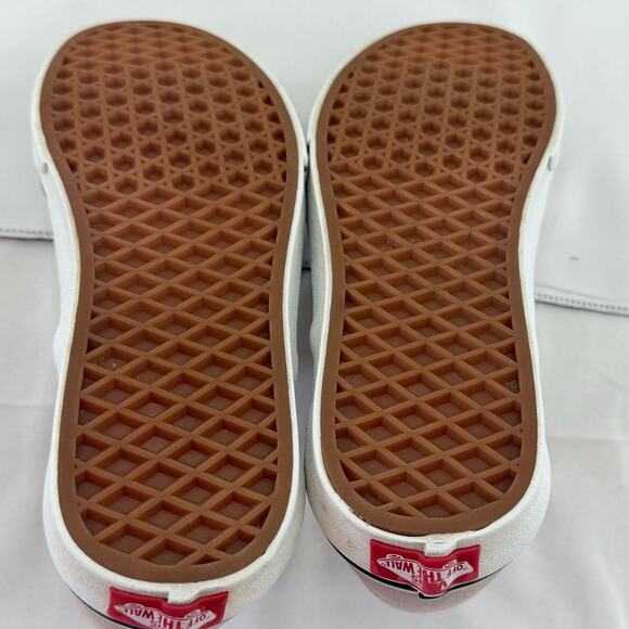 Vans Off The Wall Womens 7.5 Gray Slip-On Canvas Shoes DIY Custom Paint Sneakers - Picture 4 of 8